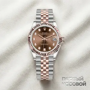 Rolex Datejust 31Mm Steel & Rose Gold Chocolate