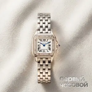 Cartier Panthere Small Steel And Diamonds