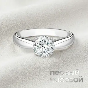 Studio jewelry Кольцо с бриллиантом 1,71 ct H/VS2 (3 Excellent)