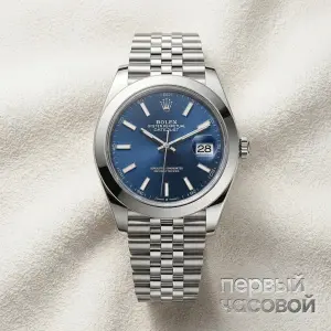 Rolex Oyster Perpetual Datejust 41 Mm Blue Sticks Jubilee