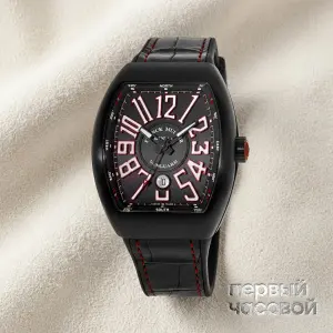 Franck Muller Vanguard Steel 45 mm Black Red