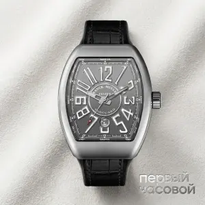 Franck Muller Vanguard Steel 45 mm Grey Dial