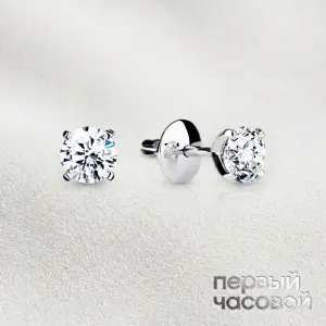 Studio jewelry Серьги с бриллиантами 1,11/1,11 ct J/IF (3 Excellent)