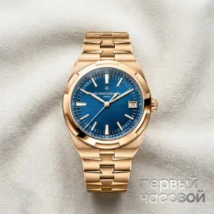Vacheron Constantin Overseas Automatic Date Rose Gold Blue Dial 41 mm