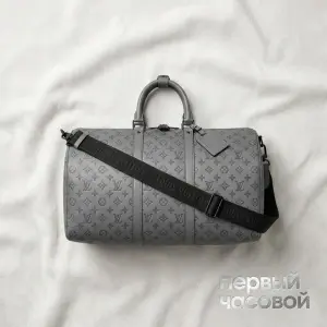Louis Vuitton Keepall Bandoulière 50 Bag Anthracite Gray