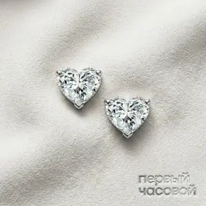 Studio jewelry Серьги с бриллиантами 0,90/0,90 ct I/VS2 &amp;quot;Heart Diamonds&amp;quot;