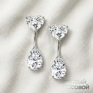 Studio jewelry Серьги с бриллиантами 0,57/0,58 ct и 0,50/0,51 ct