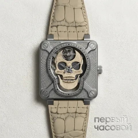 BR 01 Laughing Skull White